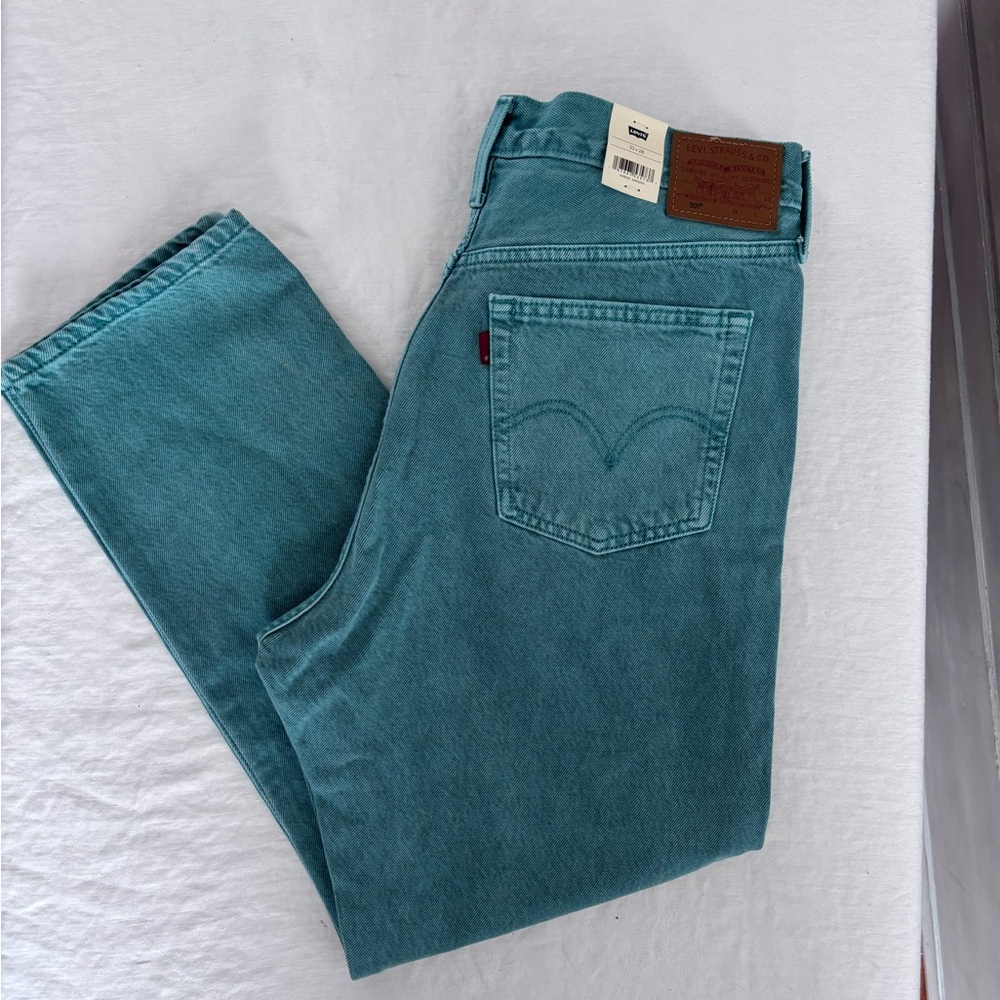 Levi's High Rise Jeans Teal Green
